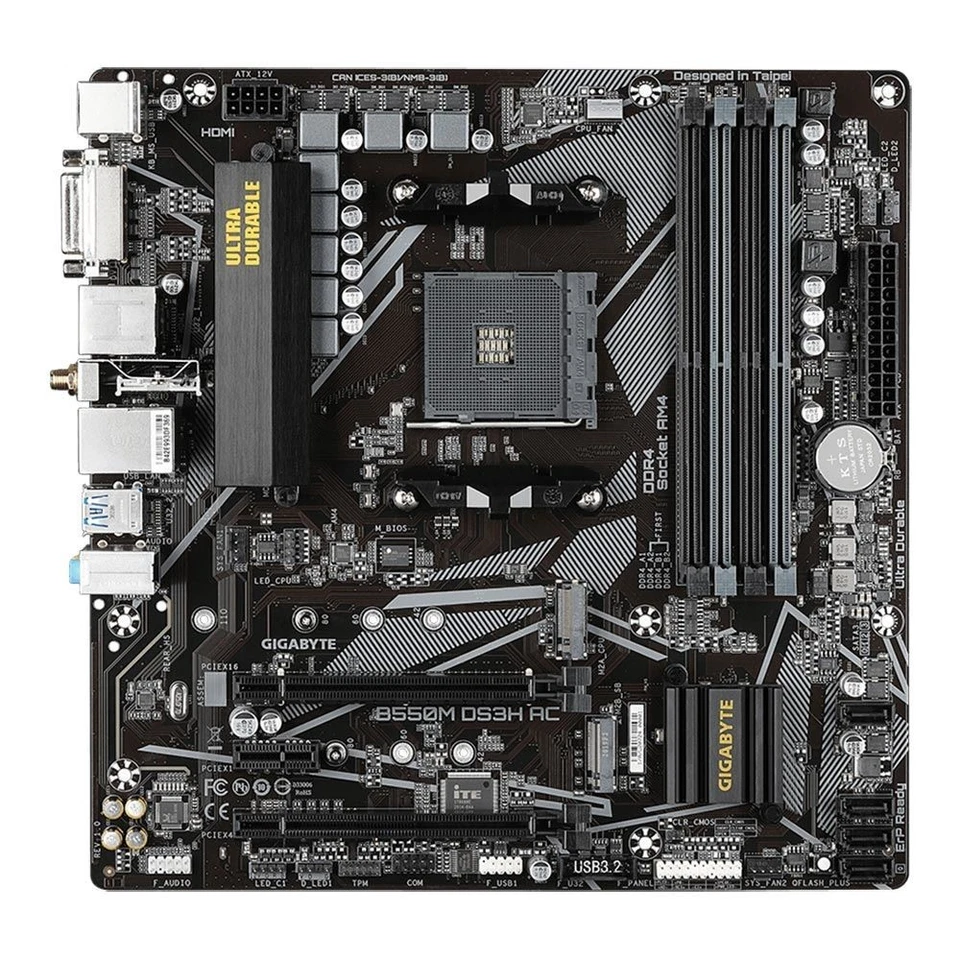 🔥 AMD Ryzen 7 5800XT + Gigabyte B550M DS3H AC WiFi MicroATX Motherboard Combo - Image 4 of 4