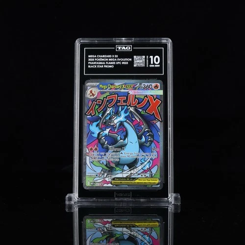 2025 POKEMON MEP PROMO ULTRA-PREMIUM COLLECTION #023 MEGA CHARIZARD X EX TAG 10