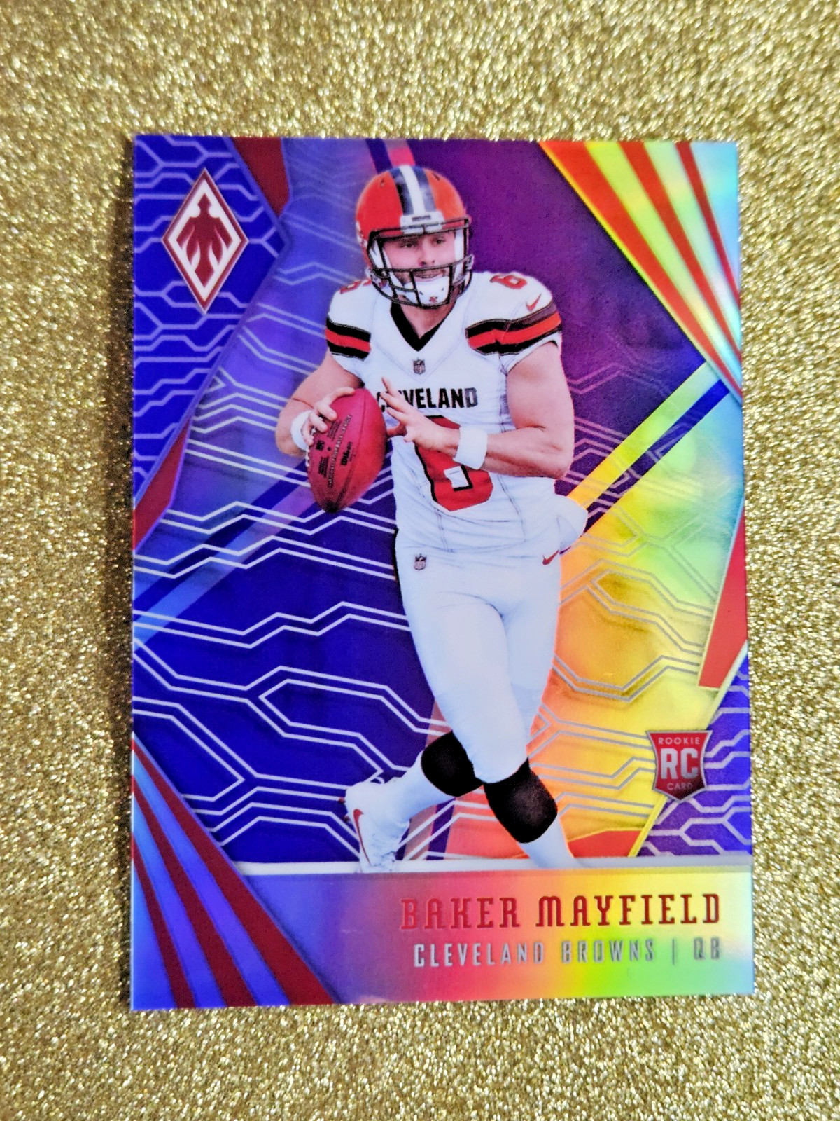 Baker Mayfield 2018 Panini Phoenix Purple Prizm /149 Holo Rookie RC #106 MINT 💜