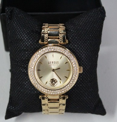 Womens Wristwatch VERSUS  Versace Gold /Bling Steel Back 38mm VSP 716421  5''Wris