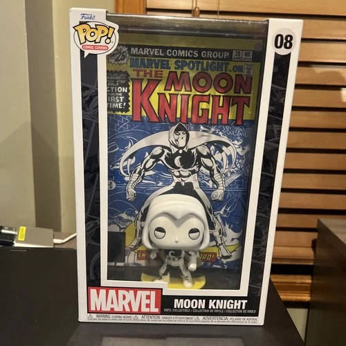 Funko Pop! Comic Covers Marvel Moon Knight Vinyl Figure #08 Comics Theme Vinyl