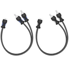 RECOIL R1F2M OFC 1 Female to 2 Male RCA Y Adapter Car Audio 1ft Splitter Oxyge
