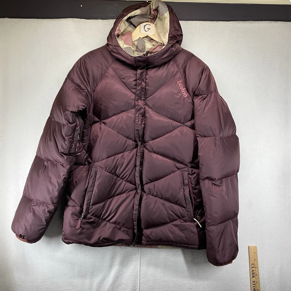 Chaqueta de esquí para snowboard reversible Burton Down mediana blanca pato para mujer Foto 2 de 4