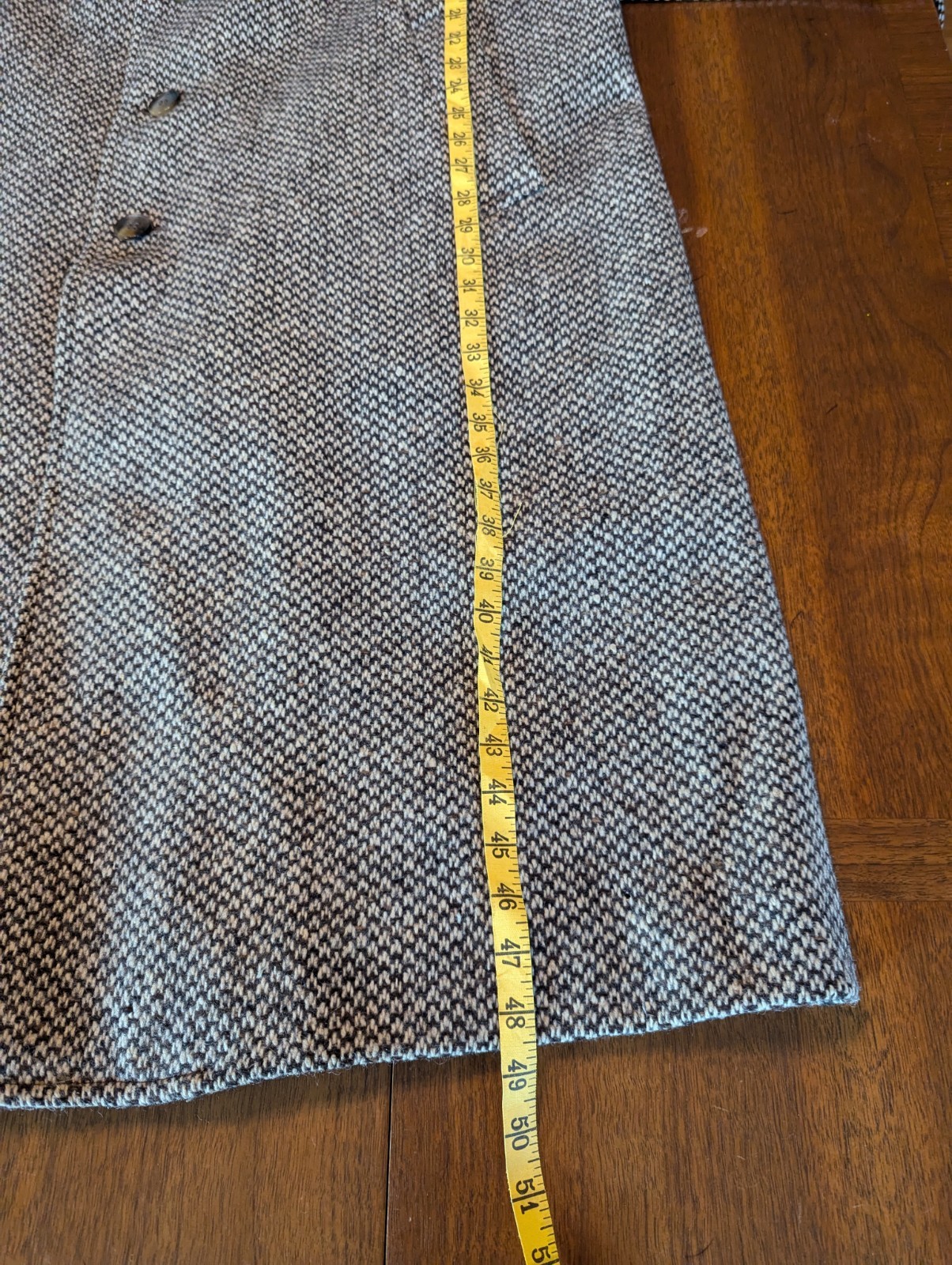 Yves Saint Laurent Vintage Belted Tweed Overcoat  thumbnail 4