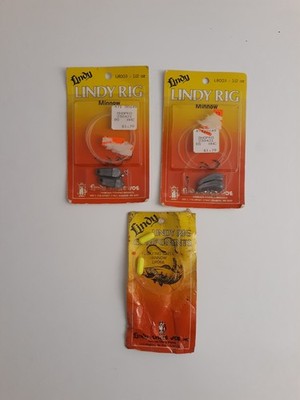 Orginal Lindy Rig Minnow  1/2 0z. 2 Packs + Lindy Rig Components  Pack  Walleye