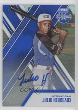 2017 Panini Elite Extra Edition Aspirations Blue 41/50 Julio Heureaux Auto 5h9