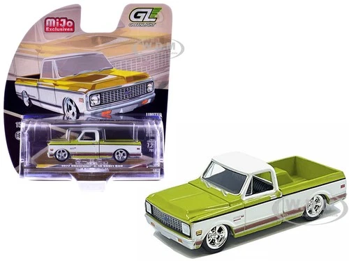 1972 CHEVROLET C-10 SHORT BED PICKUP MUSTARD YELLOW 1/64 BY GREENLIGHT 1352002