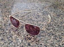 American Optical AO Original Pilot 52-20 140mm Gold Vintage Frames only No lense