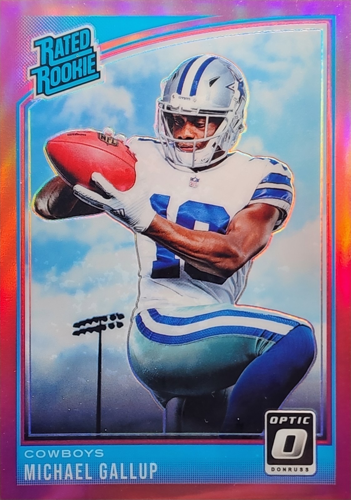 2018 Donruss Optic Rated Rookies Pink Michael Gallup #174