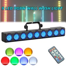 6X 90W Wall Wash Light Bar 9LED RGBW 4in1 Stage Lighting Disco Party Beam Light