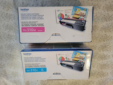 Lot of 2 Brother TN-210C Standard Yield Toner Cartridge - Cyan, Magenta New.