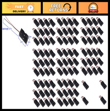 100 Pcs AA Battery Holder Case Box 2 x 1.5V with Wire Leads for Easy Connection