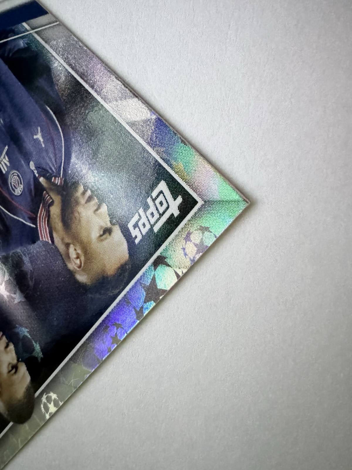 2021-22 Topps -Messi, Mbappe, Neymar - Stars Align in Paris - Starball Foil view 6