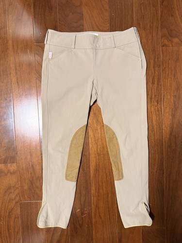 Tailored Sportsman Trophy Hunter Breeches, Side Zip, Low Rise, Tan, Size 28R