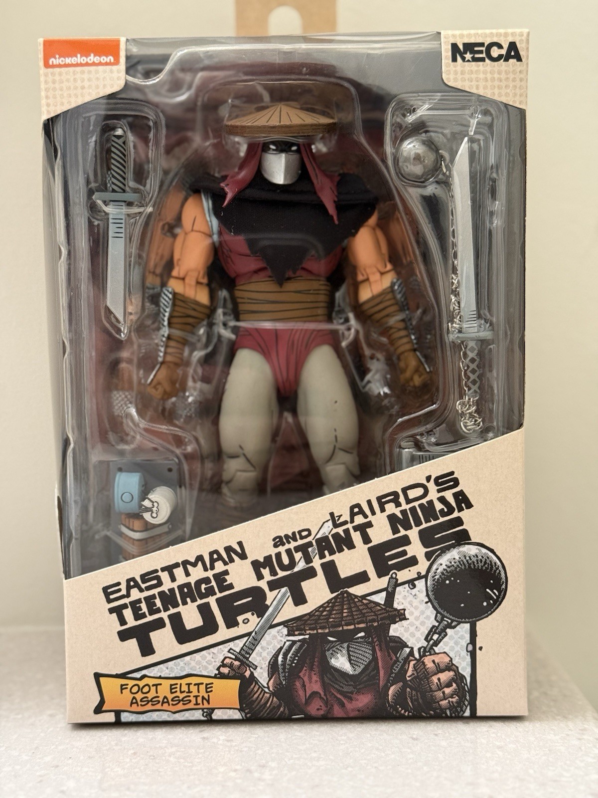 NECA TMNT Mirage Comic FOOT Elite Assassin Classic Colors Action Figure