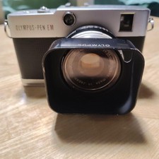 Olympus PEN EM 35mm Half Frame Film Camera f/2 Lens Used Silver/Black JP