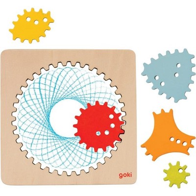 Goki Spirograph 6 Teile Holz Mandala zeichnen