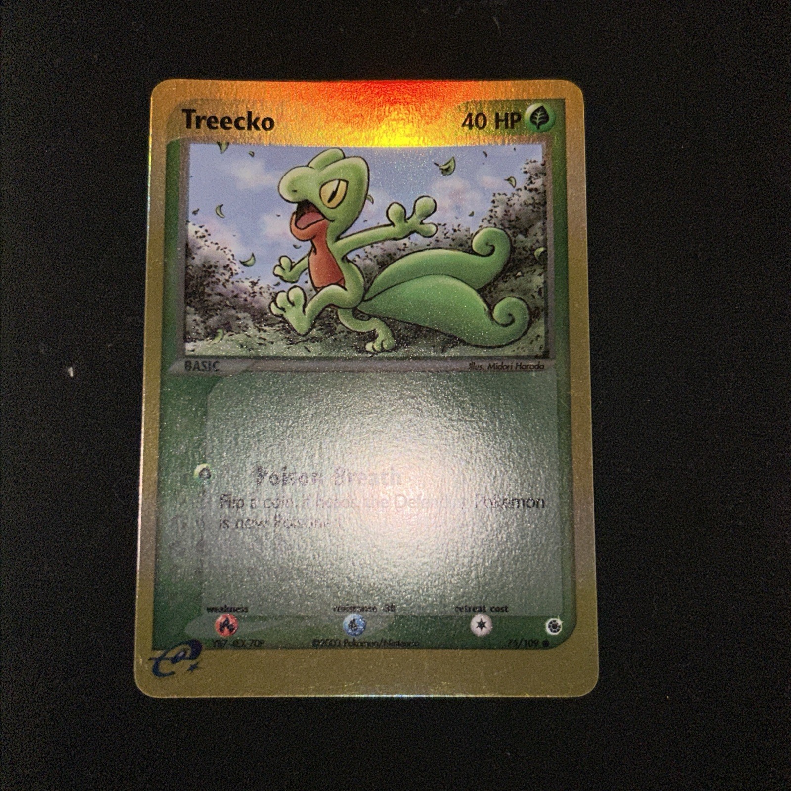 Treecko 75/109 Pokémon Reverse Holo Rare Mint Ruby Sapphire