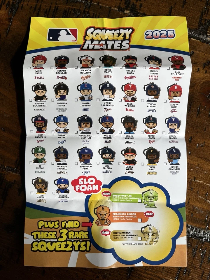 2025 MLB Squeezymates RARE Gold Shohei Ohtani Los Angeles Dodgers - Image 4 of 4