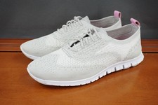 Cole Haan Zerogrand Wingtip Oxford Shoes Womens 8 US Gray Knit Casual Sneakers