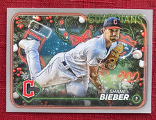 JOHN'S DEALS - US - 2024 SHANE BIEBER GUARDIANS TOPPS HOLIDAY H79 SILVER GLITTER