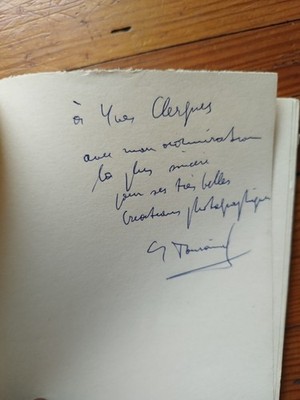 Yves TOURAINE - Der Vogel der Träume - Autogrammversand an Yves Clergue EO
