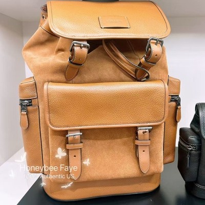 NWT Coach MEN's Sprint Backpack CCG12/CDB60 suede 2025 Fall🔥🔥 | eBay