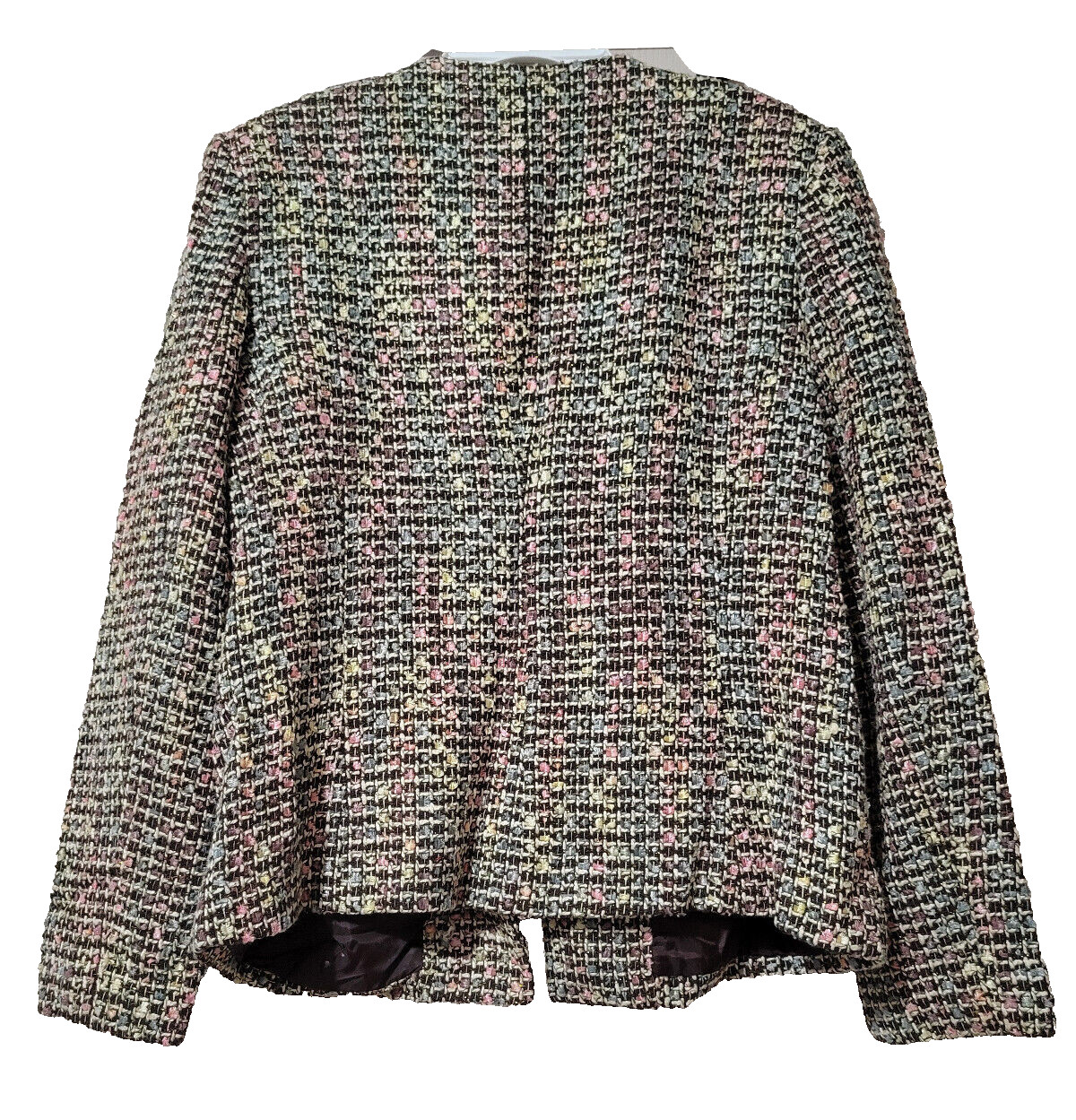 KORET -Blazer Multicolor Boucle Button Front Long… - image 2