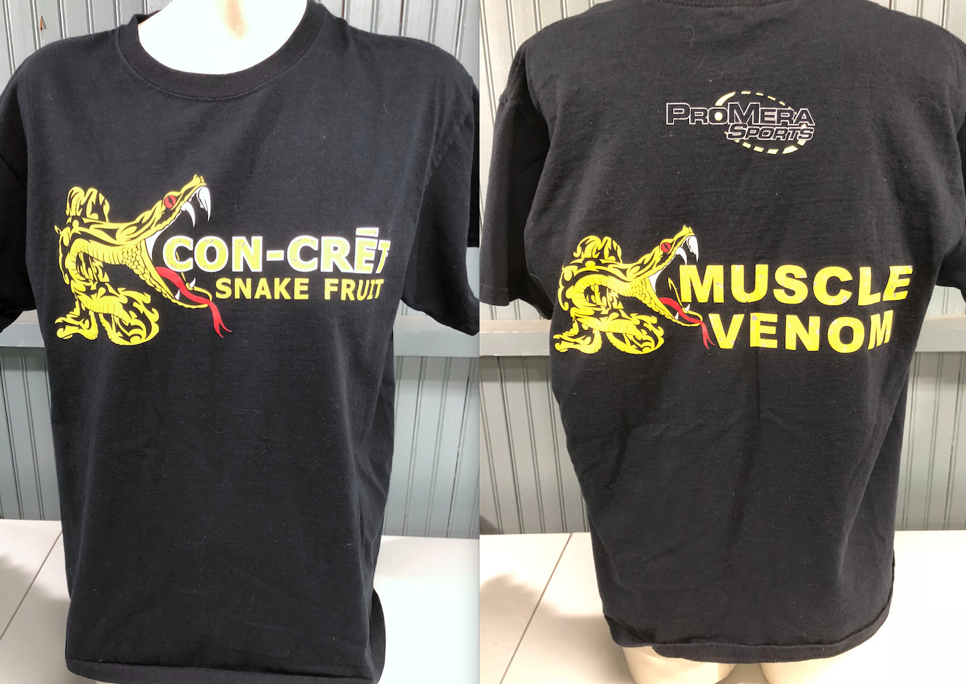 Camiseta Grande Con-Cret Fruta Muscular Veneno Culturismo
