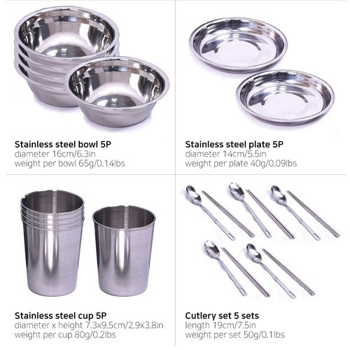 Buck 70 Camping Cookware Set Durable Hard Alumina Camping Cooking Set - Picture 3 of 7