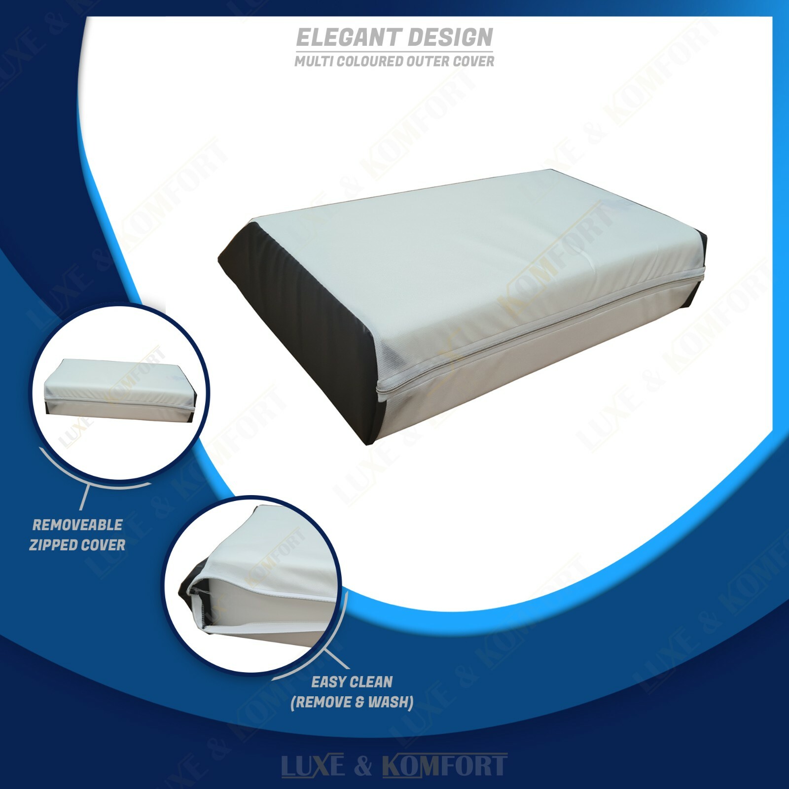 Luxe & Komfort®  Versatile Leg Wedge Pillow , Optimal Incline & Elevation