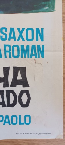 The Evil Eye ORIGINAL Spanish 1964 POSTER Mario Bava Giallo Soligo unique art! - Picture 2 of 7