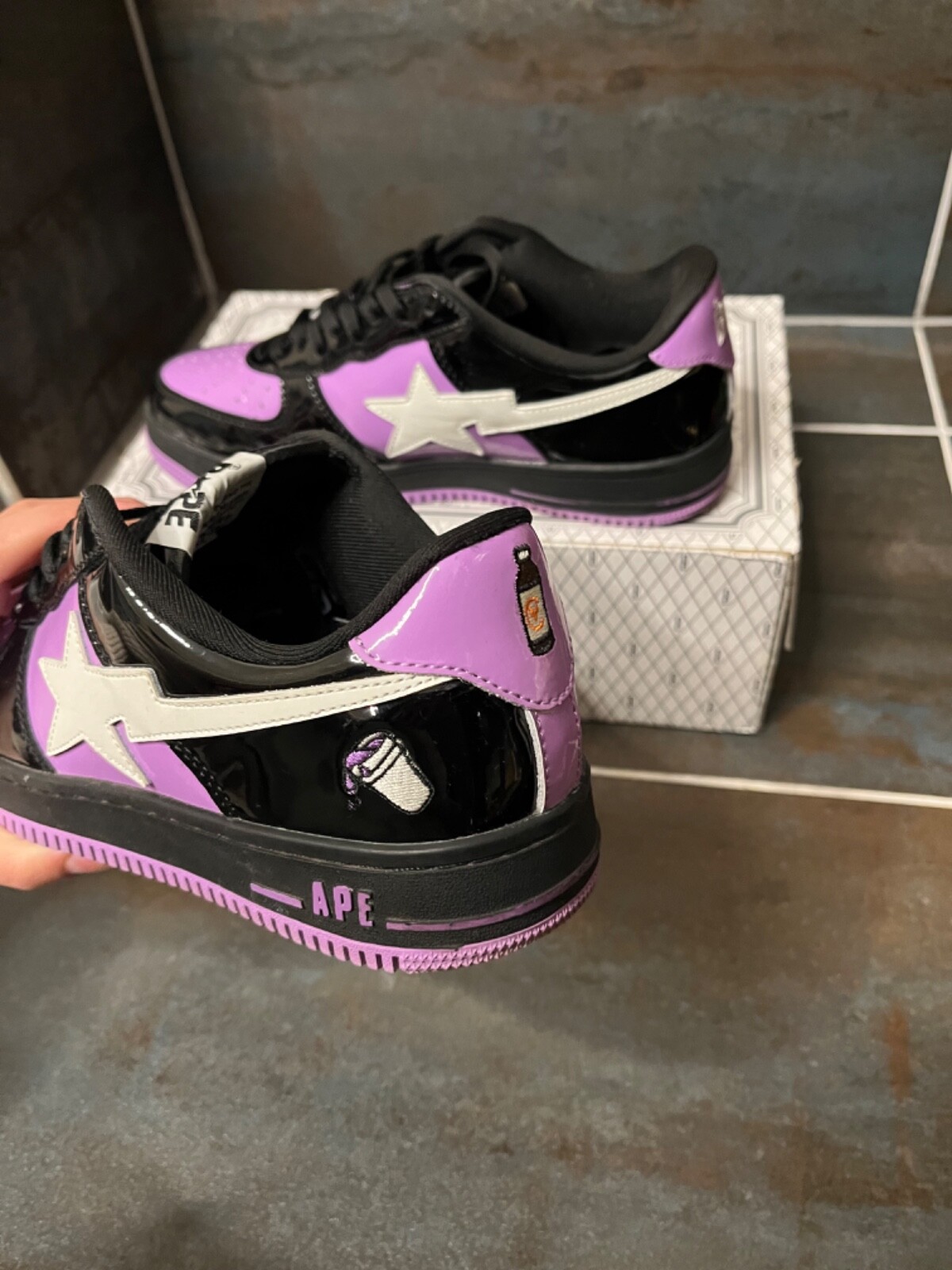 Limited Edition Bapestas X Wockhart Wocksta in Uk Size 7.5/8  Very rare image 3