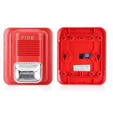 DC12V/24V Sound And Light Fire Alarm Fire Alarm Siren Strobe Home Security