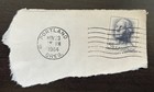 5 Cent U.S. Postage cancelled Blue George Washington Stamp — photo 1
