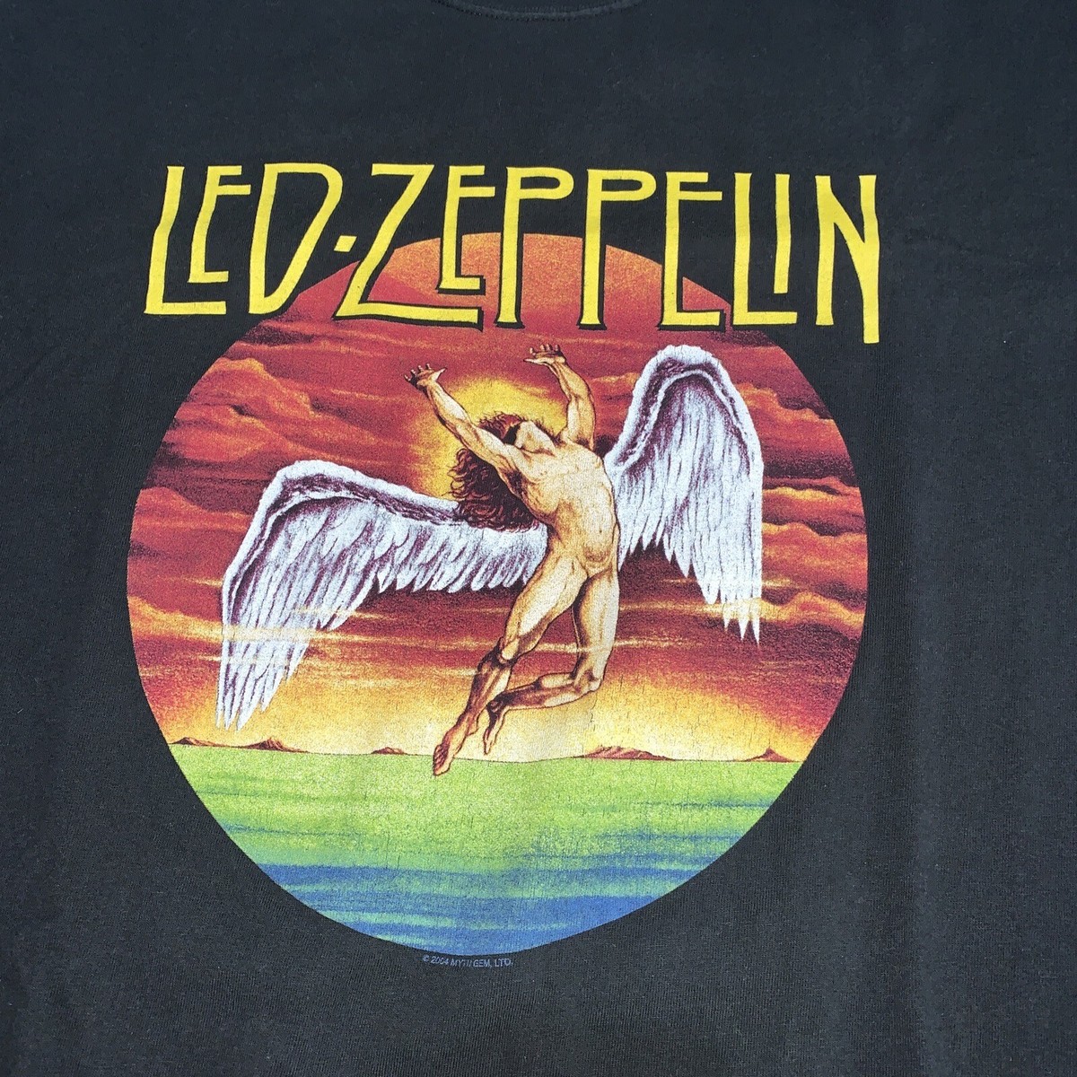 Vintage Led Zeppelin T Shirt Mens 90s Rock Band Tee Hanes Made In