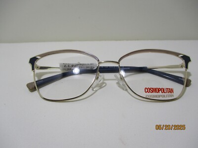 NEW Cosmopolitan REAGAN Gold 54-16-140 Women s Eyeglasses Lists for $188.00