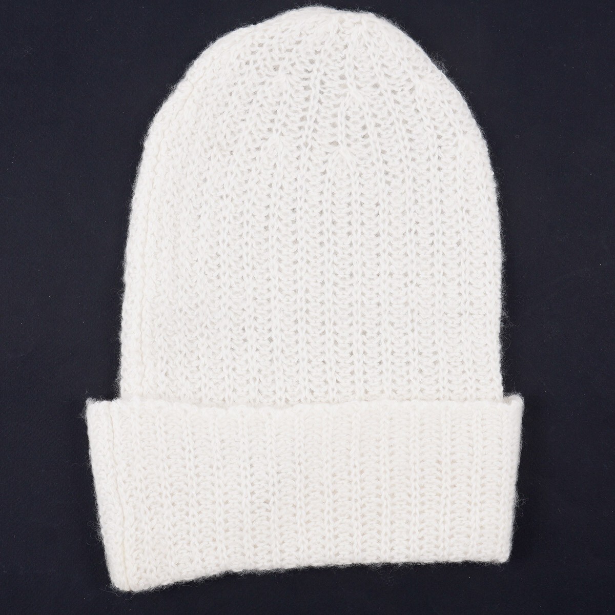 Isaia Napoli Cream Soft-Knit Cashmere-Silk Slouchy Beanie M  display picture 3