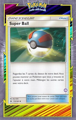Super Ball - SL00:Sablaireau&Feunard Kit - 25/30 - Neue Französische Pokemon Karte