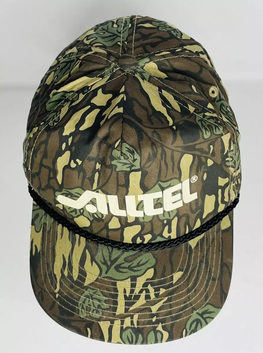 Vintage Cobra Caps Camo Hat ALLTEL Camouflage VTG Rope Trucker |