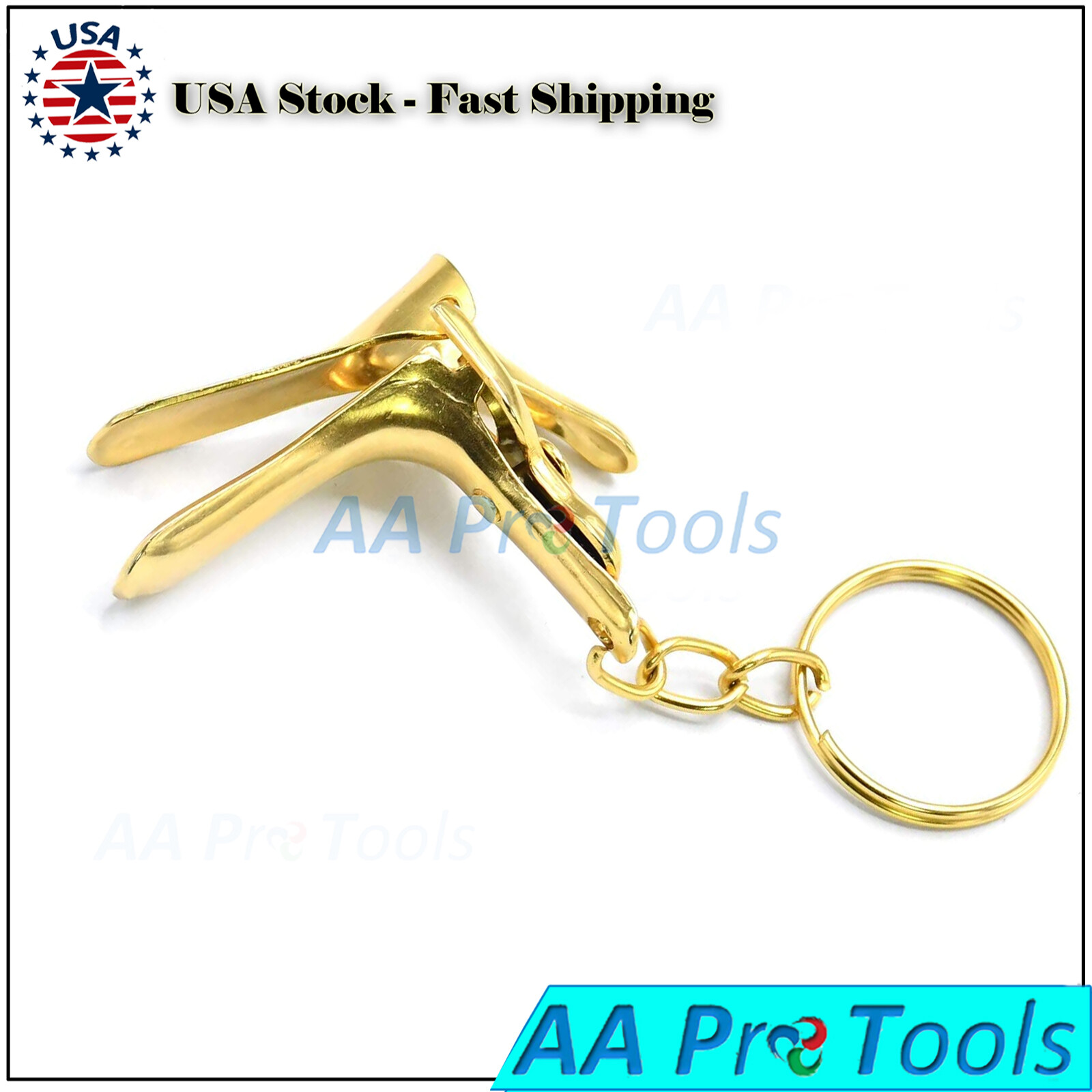Keychain Vaginal Speculum Key Ring Stainless Steel Gold Color eBay