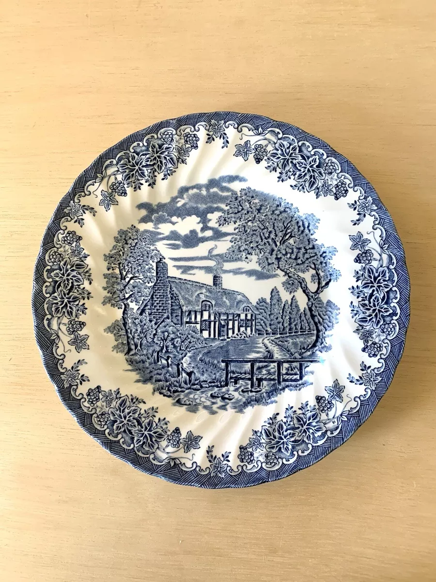 Brook Blue by Churchill China Fine English Tableware made in Staffordshire Plate