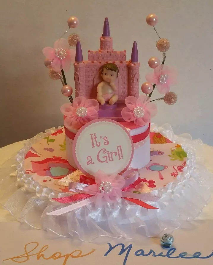Castle diaper best sale cake for girl