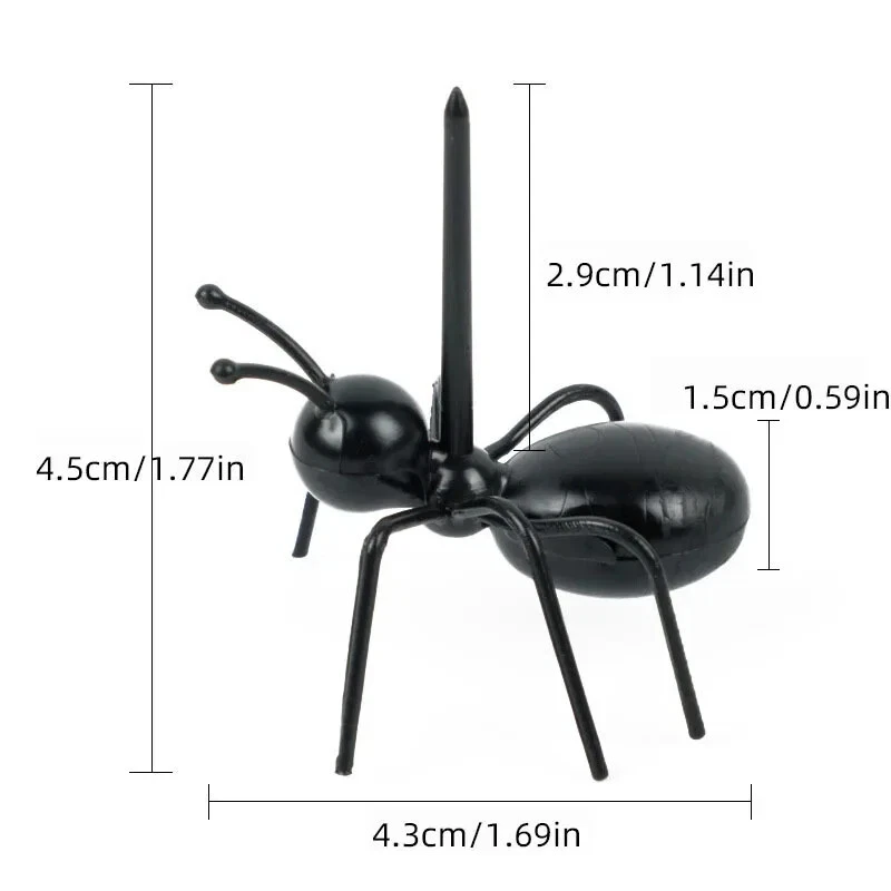12 Pcs Animal Appetizer Forks Reusable Ant Food Pick, Fruit Toothpicks Dessert - Image 3 of 4