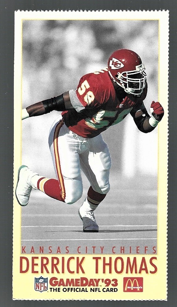 1993 Fleer McDonalds Football GameDay Derrick Thomas All Stars #McD7 EXC