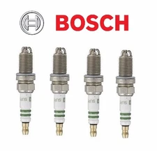 Set of 4 Mercedes Benz C230 SLK230 1998 1999 2000 Specialty Spark Plugs Bosch