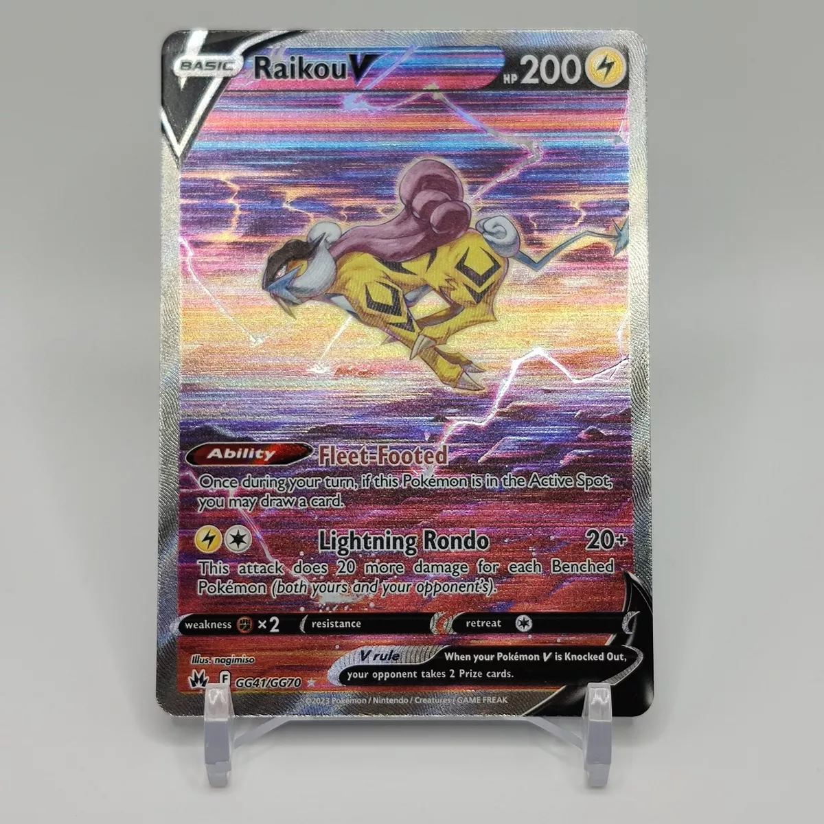 Raikou V english version in Crown Zenith : r/PokemonTCG