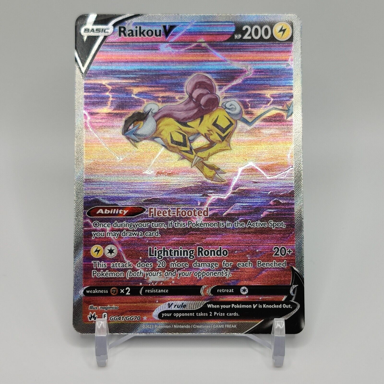 Pokémon TCG Raikou V Crown Zenith: Galarian Gallery GG41/GG70 Holo Ultra  Rare for Sale in Kissimmee, FL - OfferUp