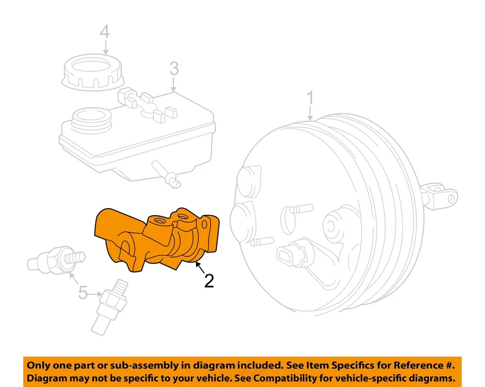 Cilindro maestro de freno usado se adapta a: Jaguar S 2005 tipo VIN M45255 grado A Foto 3 de 4