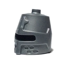 NEW LEGO - Headgear - Castle - Helmet Castle Closed Eye Slit Flat Silver - 70322